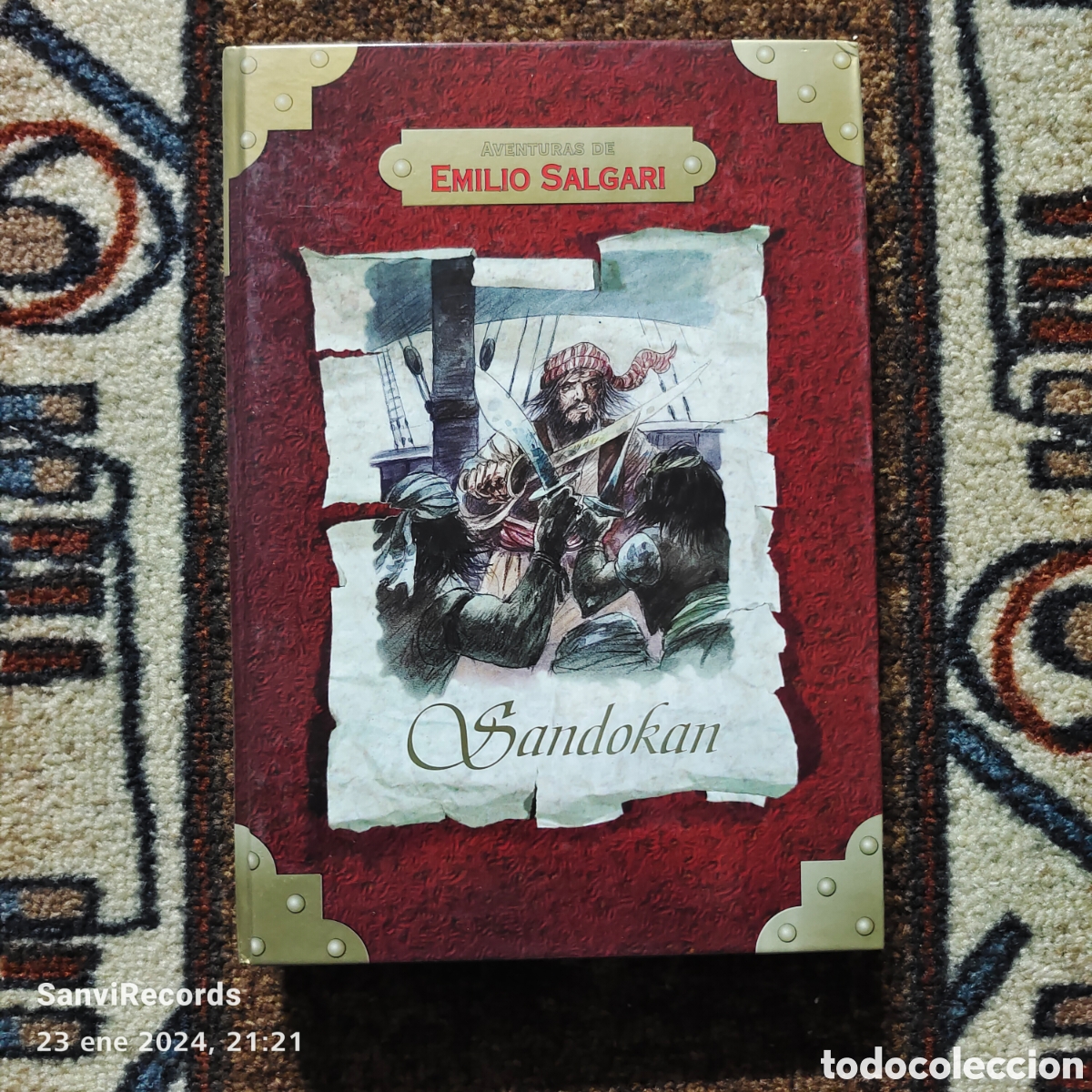 Libros de segunda mano: AVENTURAS DE EMILIO SALGARI: SANDOKAN (RUEDA) - Foto 1