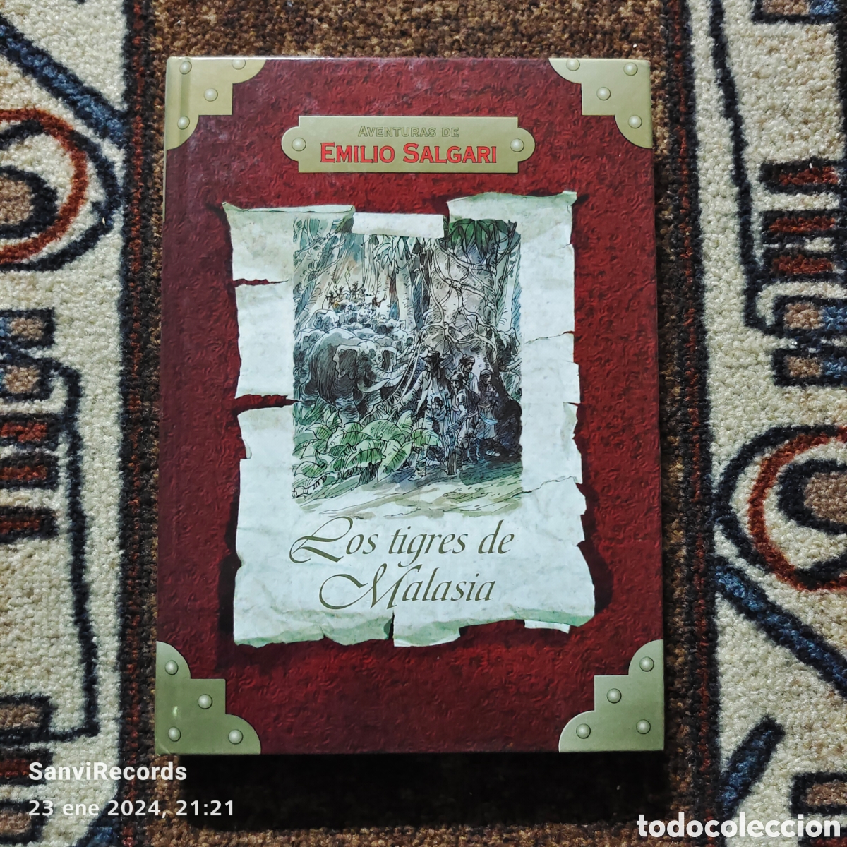 Libros de segunda mano: AVENTURAS DE EMILIO SALGARI: LOS TIGRES DE MALASIA (RUEDA) - Foto 1