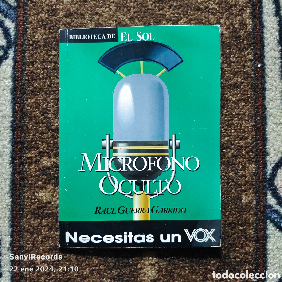 Libros de segunda mano: MICR&Oacute;FONO OCULTO (RAUL GUERRA GARRIDO) (BIBLIOTECA EL SOL) - Foto 1