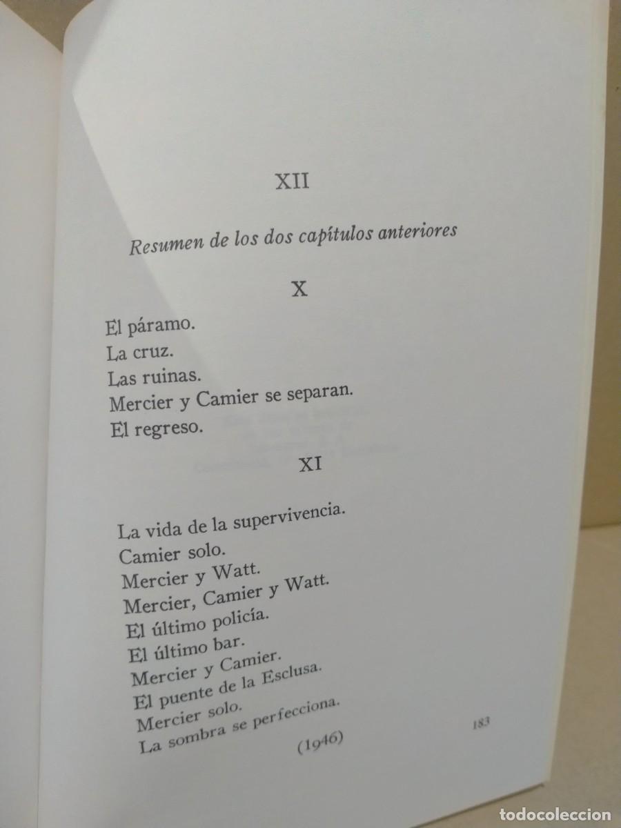 Libros de segunda mano: SAMUEL BECKETT. MERCIER Y CAMIER .LUMEN - Foto 2