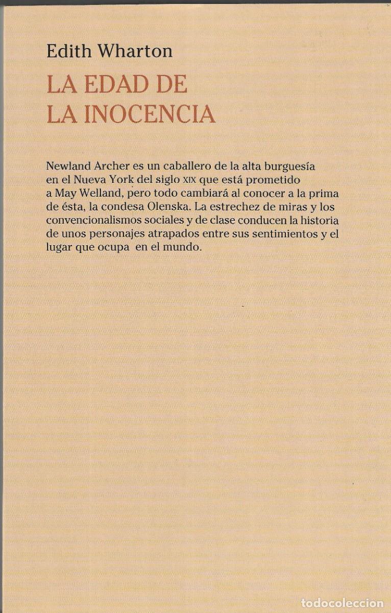 Libros de segunda mano: LA EDAD DE LA INOCENCIA - EDITH WHARTON - RBA EDICIONES, S.A. 2010. - Foto 3