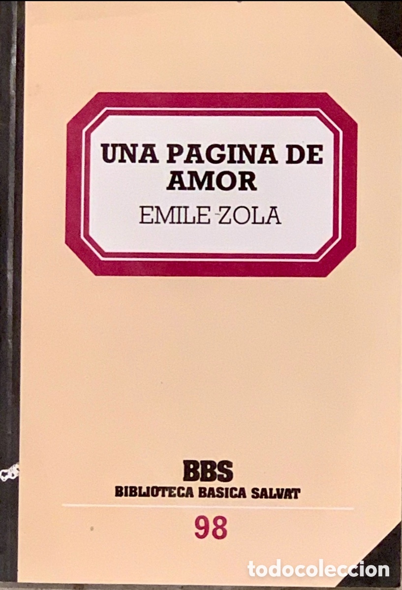 Libros de segunda mano: Libro. Emile Zola. &ldquo;Una p&aacute;gina de amor&rdquo;. - Foto 1