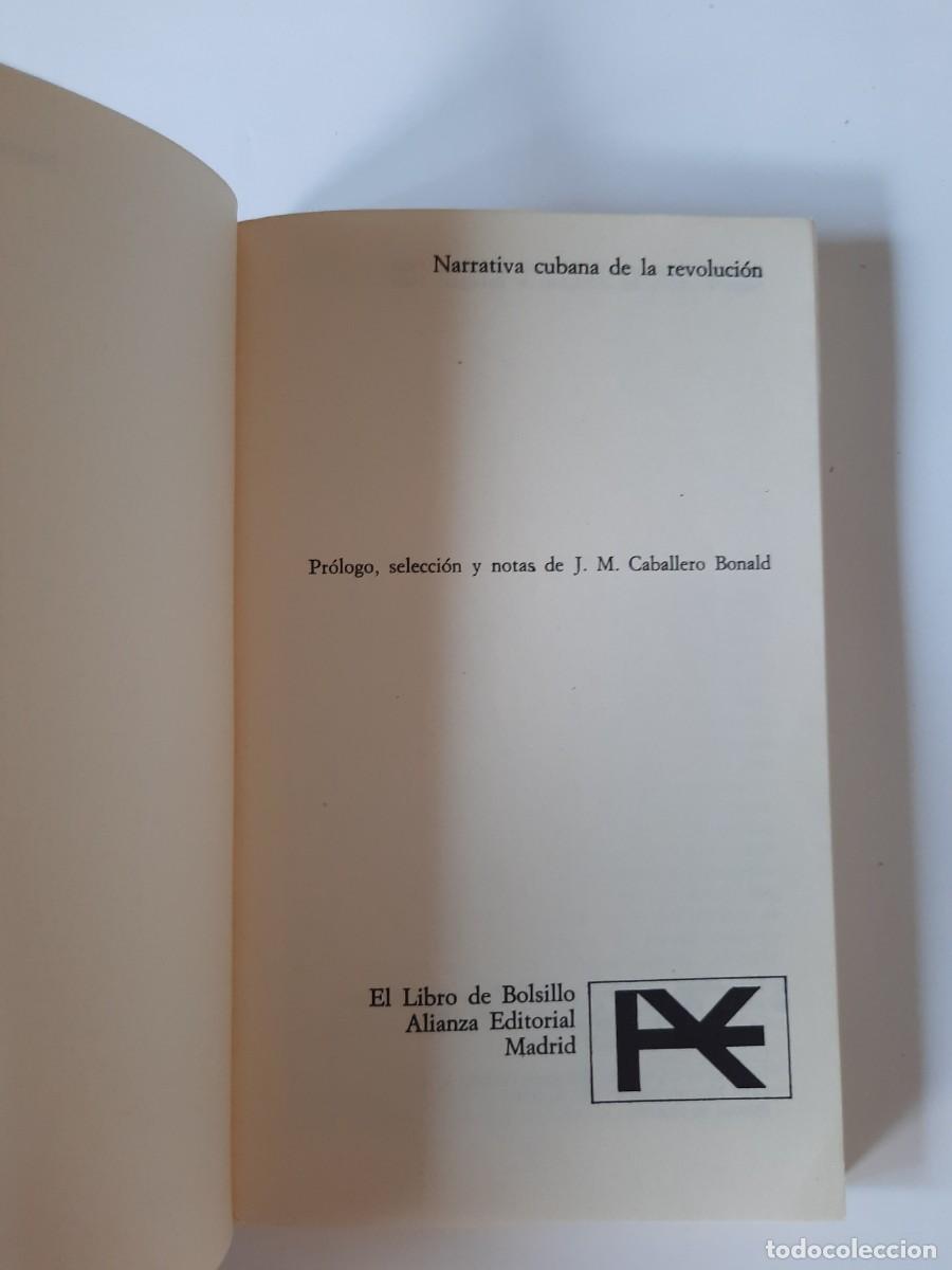 Libros de segunda mano: NARRATIVA CUBANA DE LA REVOLUCION - Foto 3