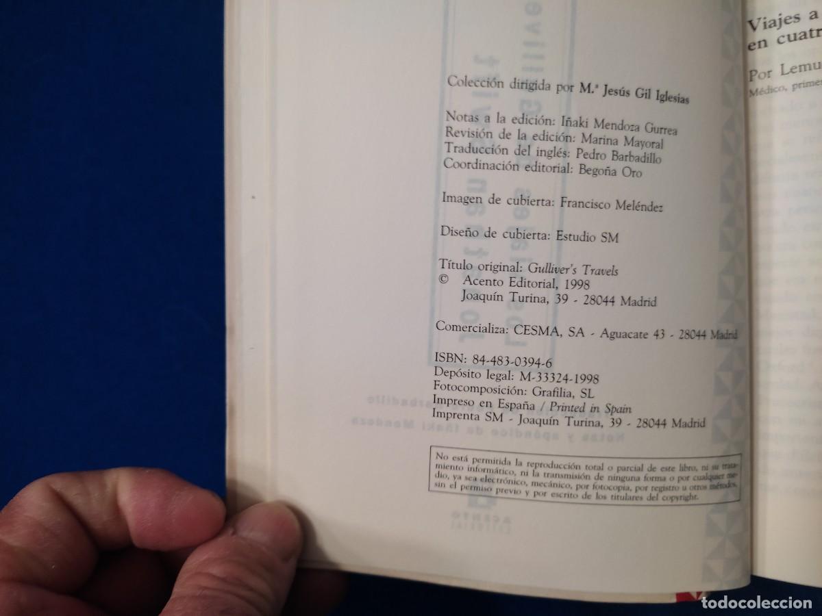 Libros de segunda mano: VIAJES DE GULLIVER Jonatan Swift Editorial Acento 1998 - Foto 6