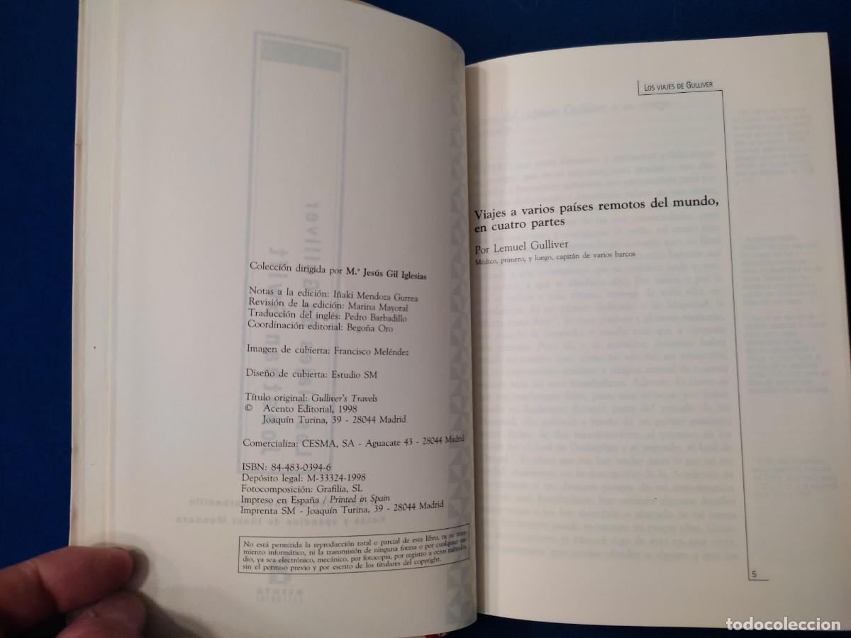 Libros de segunda mano: VIAJES DE GULLIVER Jonatan Swift Editorial Acento 1998 - Foto 7