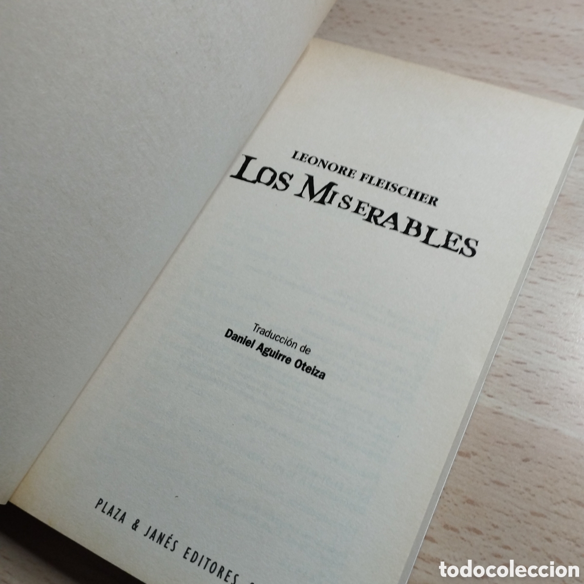 Libros de segunda mano: Los Miserables. Leonore Fleischer. 1998. Plaza & Jan&eacute;s. - Foto 4
