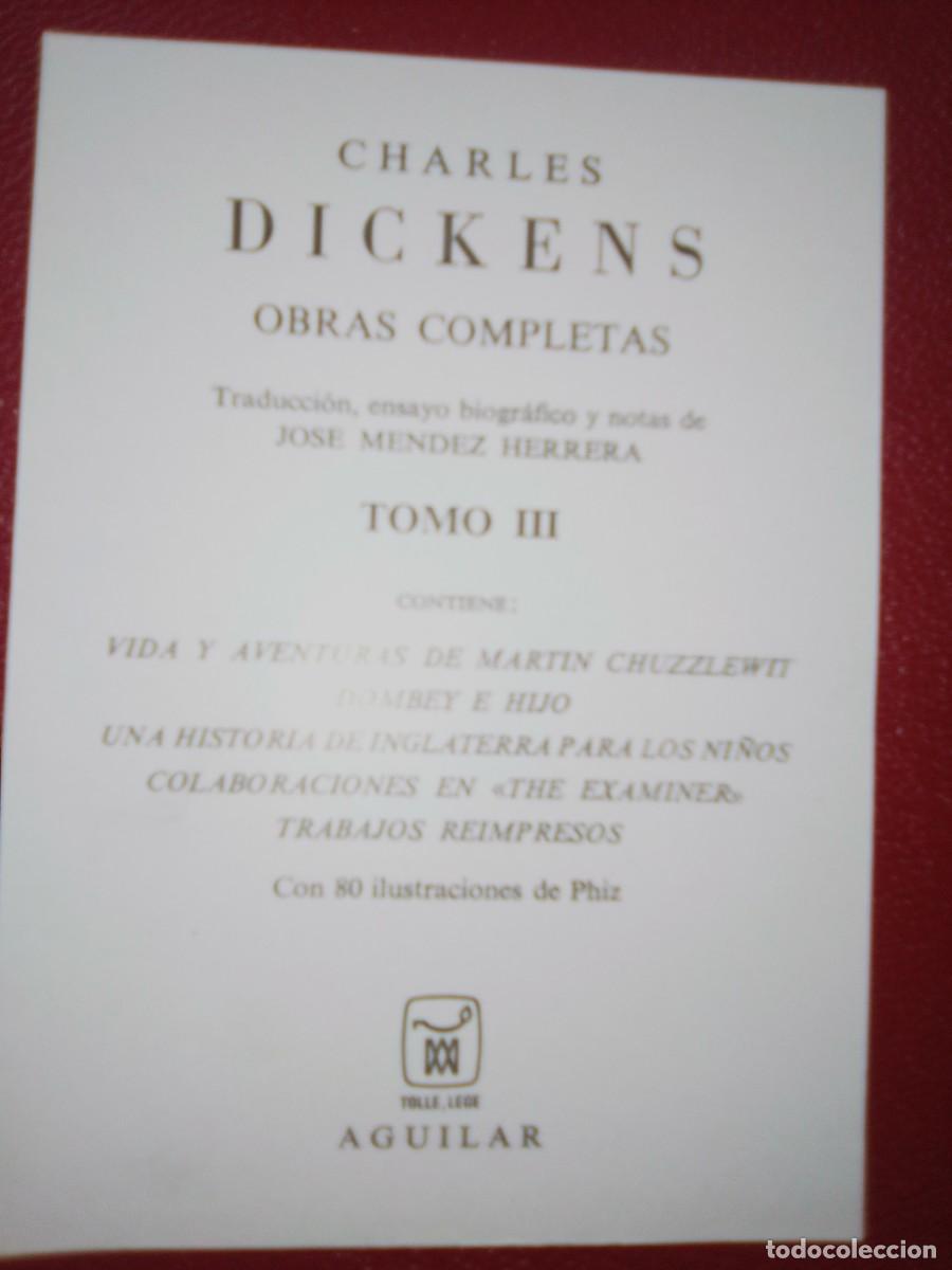 Libros de segunda mano: Obras completas Charles Dickens (3tomos) - Foto 4
