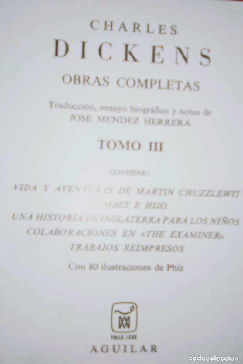 Libros de segunda mano: Obras completas Charles Dickens (3tomos) - Foto 5