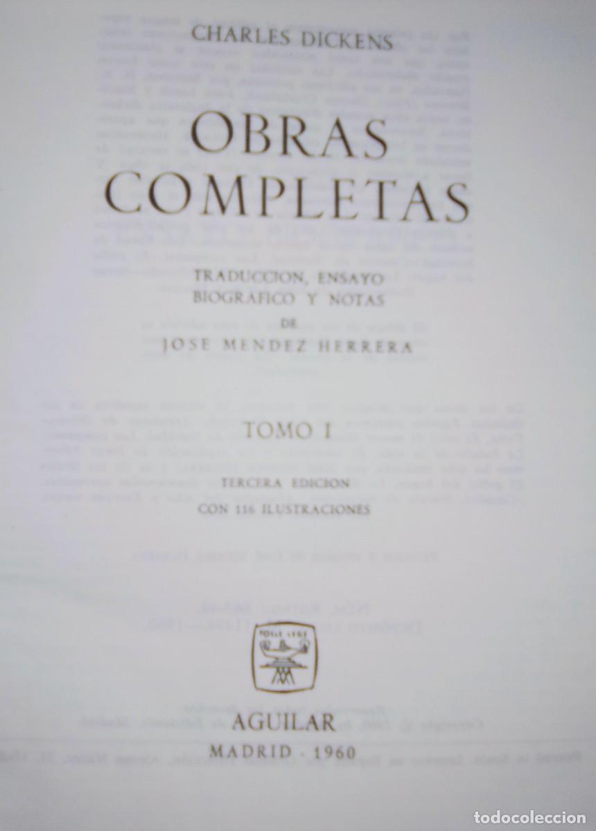 Libros de segunda mano: Obras completas Charles Dickens (3tomos) - Foto 7
