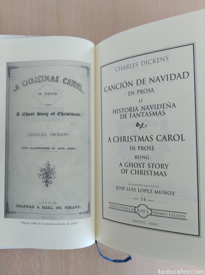 Libros de segunda mano: CANCI&Oacute;N DE NAVIDAD. Charles Dickens. Bibliotheca Homo Legens - Foto 8