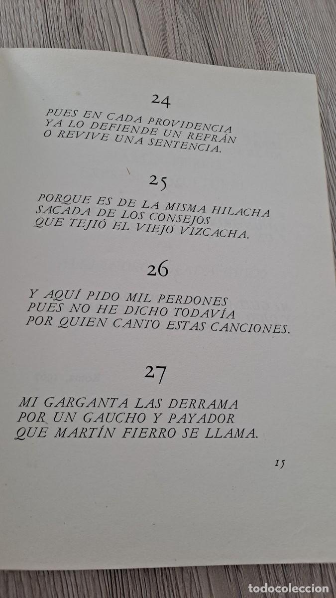 Libros de segunda mano: JOSE HERNANDEZ - MARTIN FIERRO - EDICIONES NAUTA 1968 - Foto 11