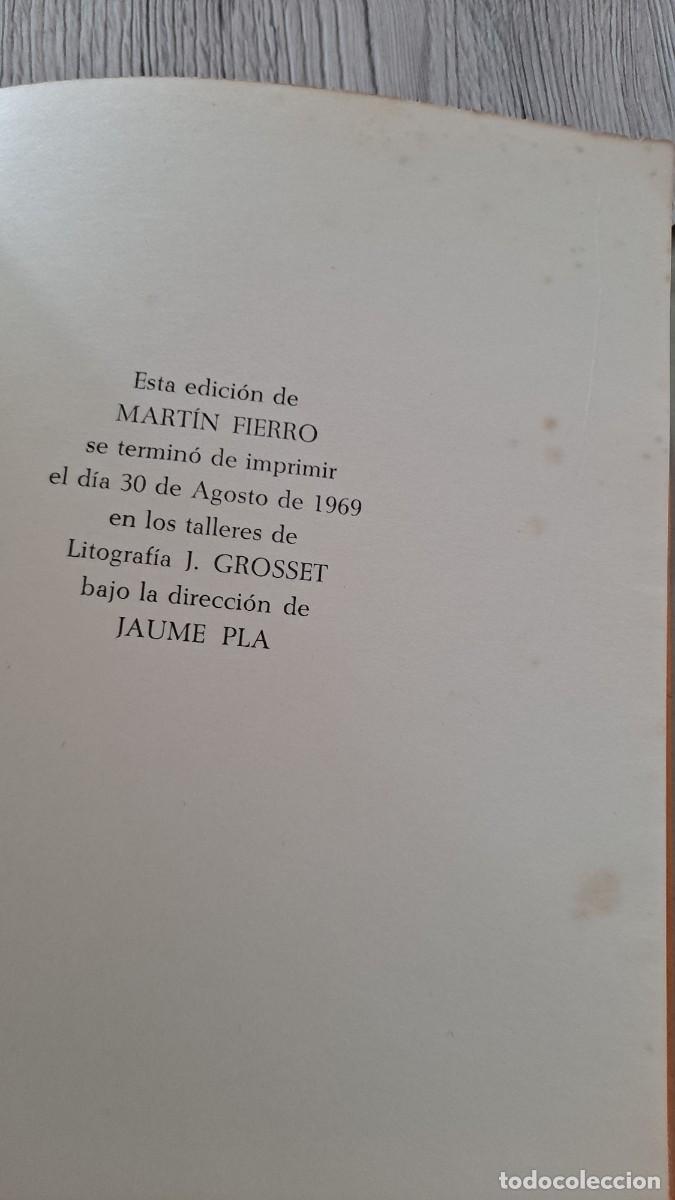 Libros de segunda mano: JOSE HERNANDEZ - MARTIN FIERRO - EDICIONES NAUTA 1968 - Foto 13