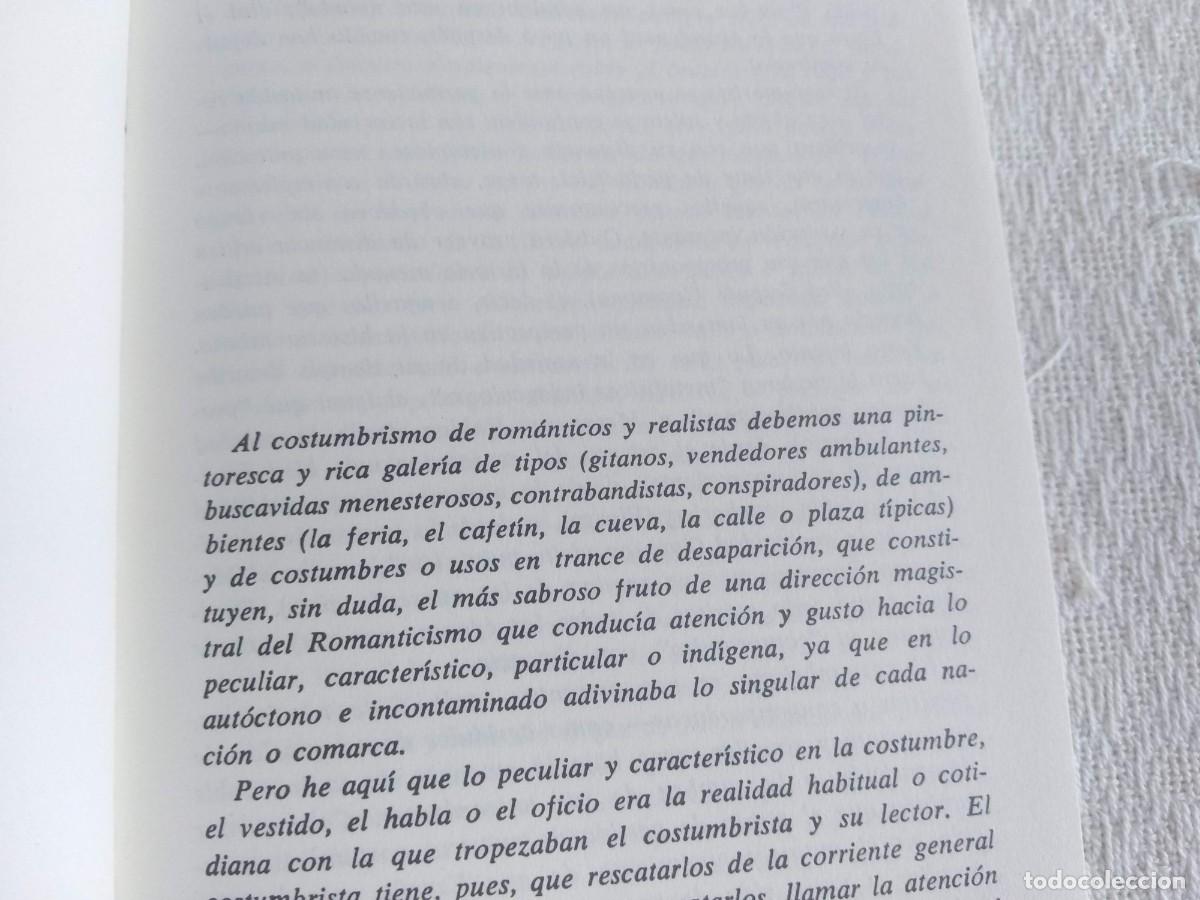 Libros de segunda mano: El costumbrismo, rom&aacute;ntico - Jos&eacute; Luis Varela - Foto 4