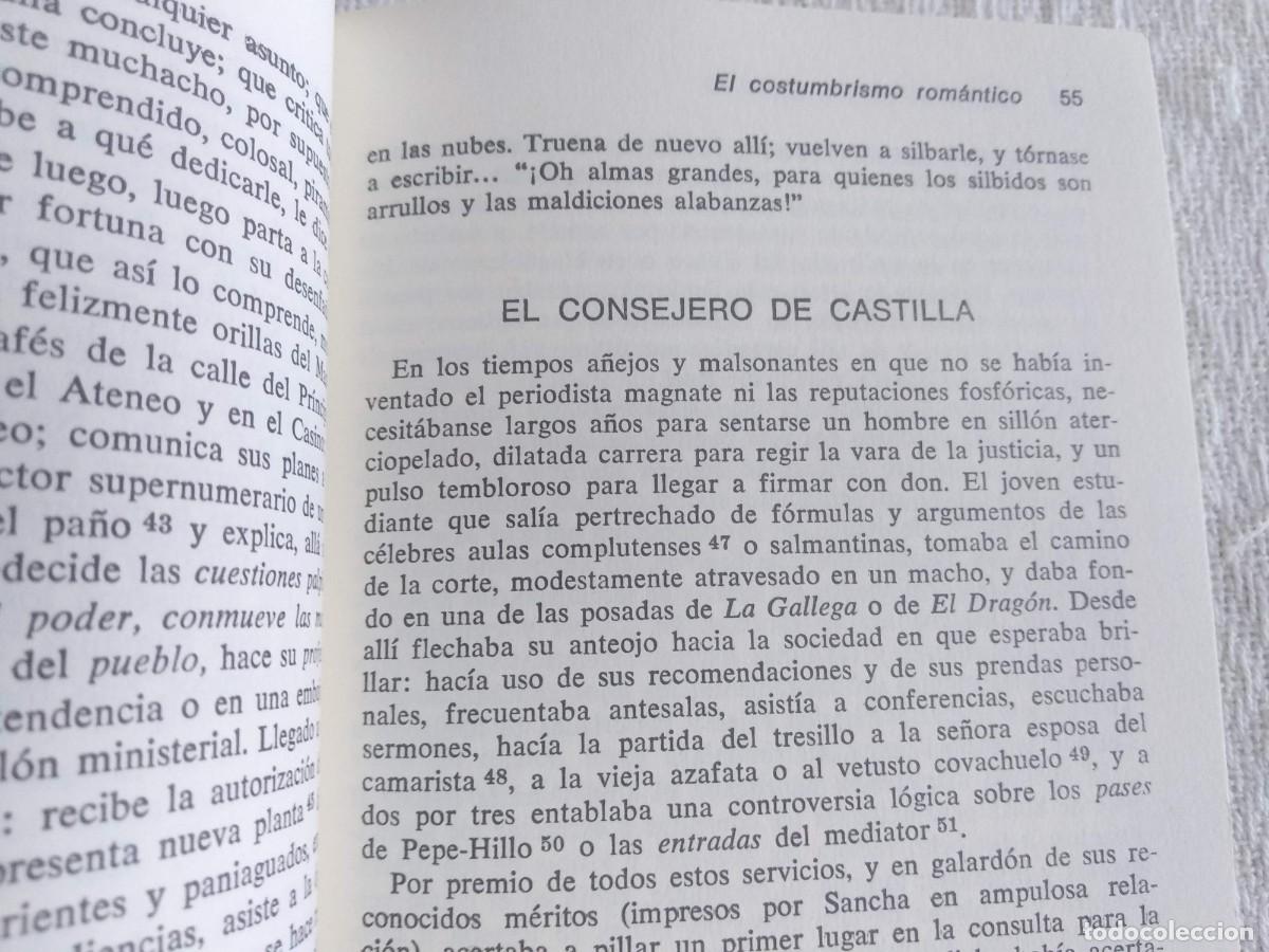Libros de segunda mano: El costumbrismo, rom&aacute;ntico - Jos&eacute; Luis Varela - Foto 5