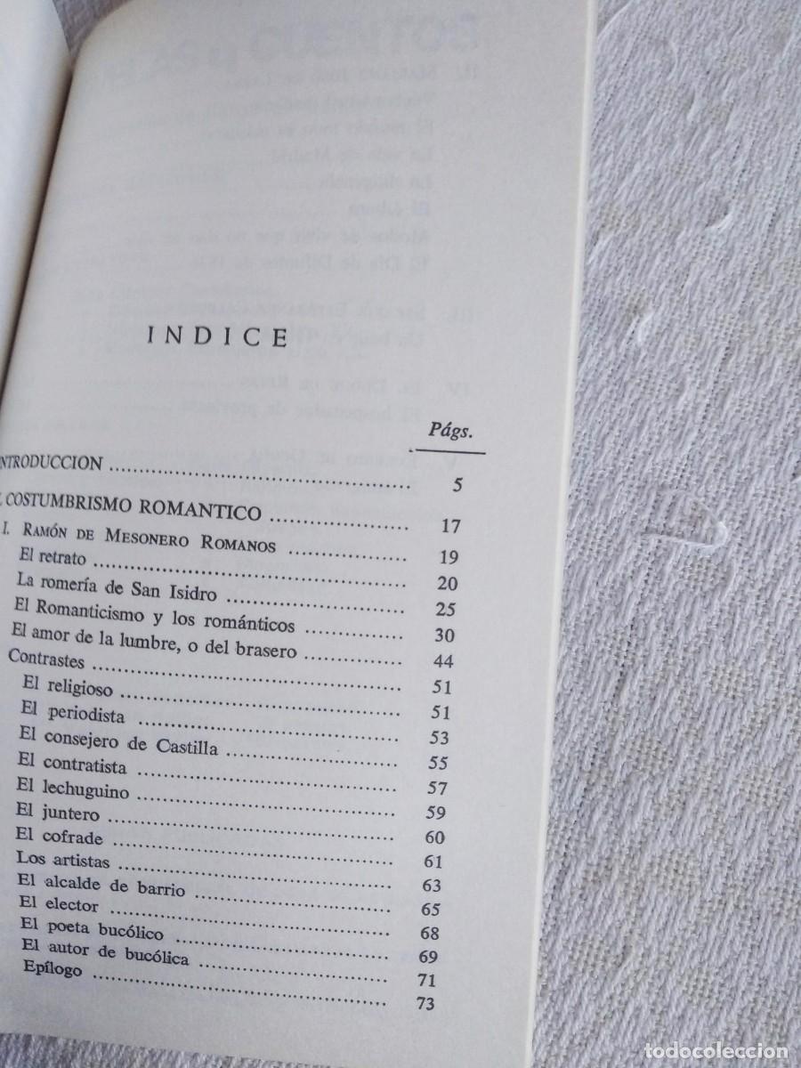 Libros de segunda mano: El costumbrismo, rom&aacute;ntico - Jos&eacute; Luis Varela - Foto 6