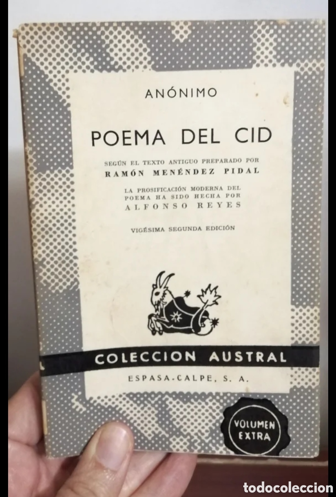 Libros de segunda mano: Poema del Cid. An&oacute;nimo. Austral Doble versi&oacute;n - Foto 1