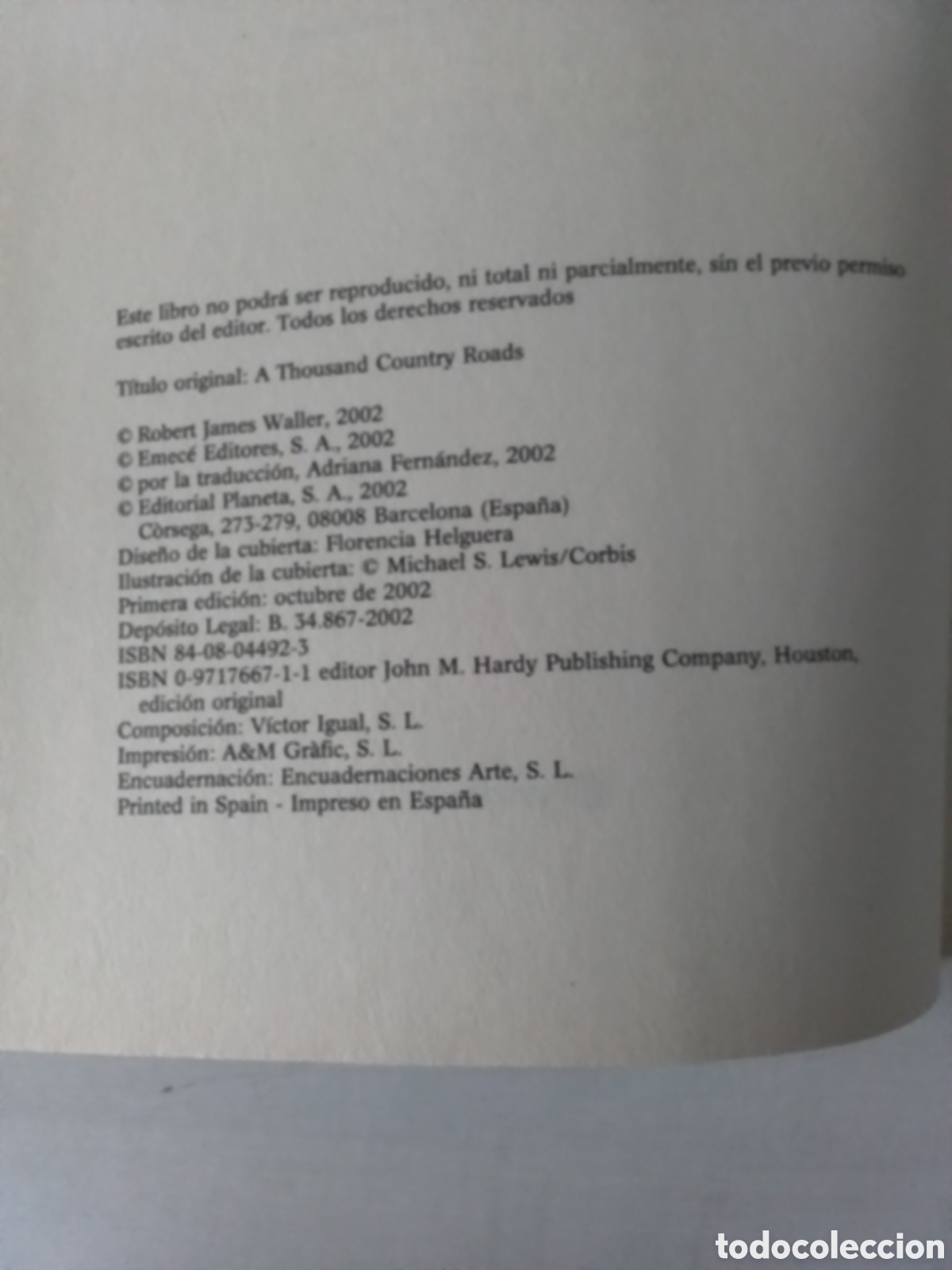 Libros de segunda mano: Libro Robert James Waller - Foto 5