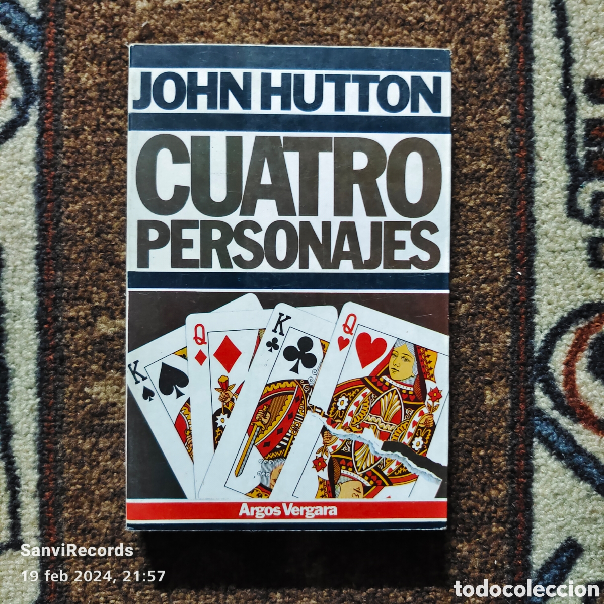 Libros de segunda mano: CUATRO PERSONAJES (JOHN HUTTON) (ARGOS VERGARA) - Foto 1