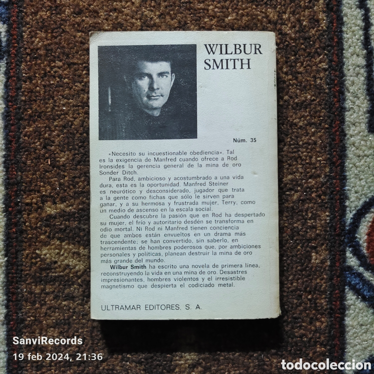 Libros de segunda mano: OPERACI&Oacute;N ORO (WILBUR SMITH) (ULTRAMAR) - Foto 2