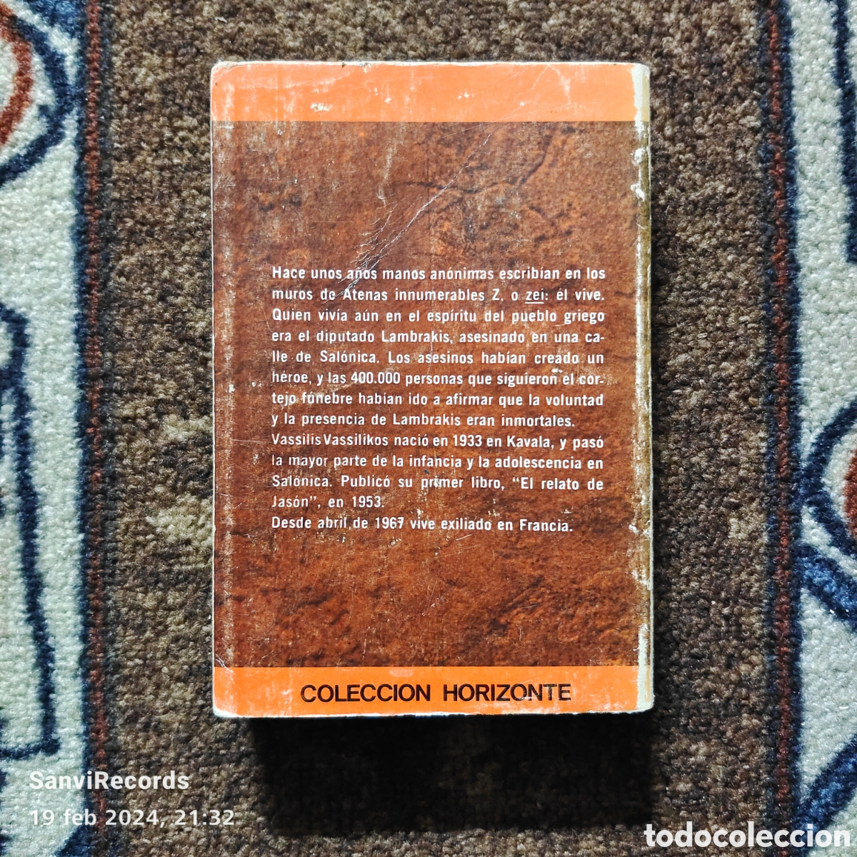 Libros de segunda mano: Z (VASSILIS VASSILIKOS) (SUDAMERICANA) - Foto 2