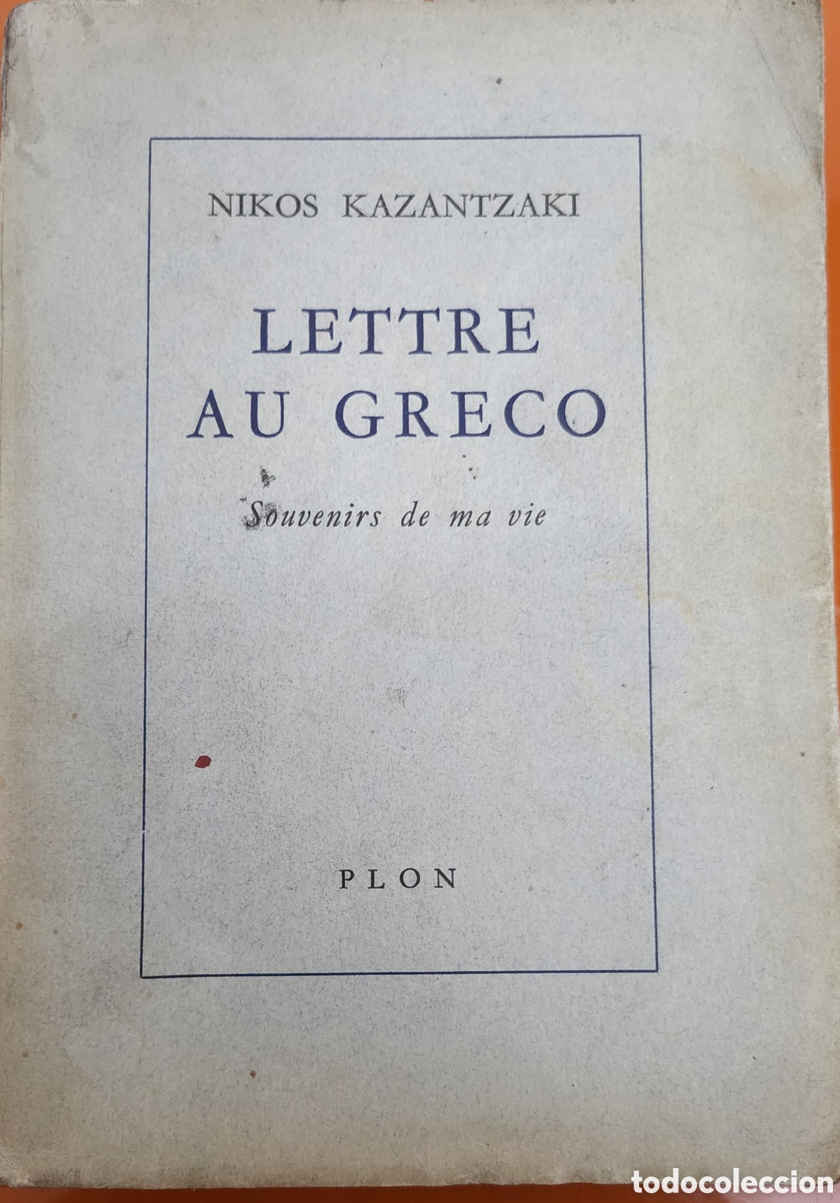 Libros de segunda mano: Lettre au Greco - Kazantzakis, Nikos - Foto 1
