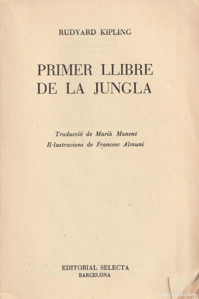 Libros de segunda mano: Primer llibre de la jungla, Rudyard Kipling - Foto 3