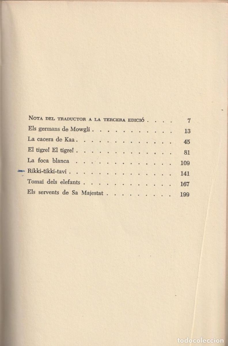 Libros de segunda mano: Primer llibre de la jungla, Rudyard Kipling - Foto 6
