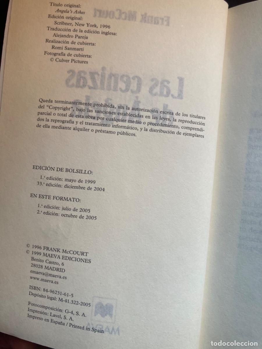 Libros de segunda mano: Las cenizas de Angela - Foto 4
