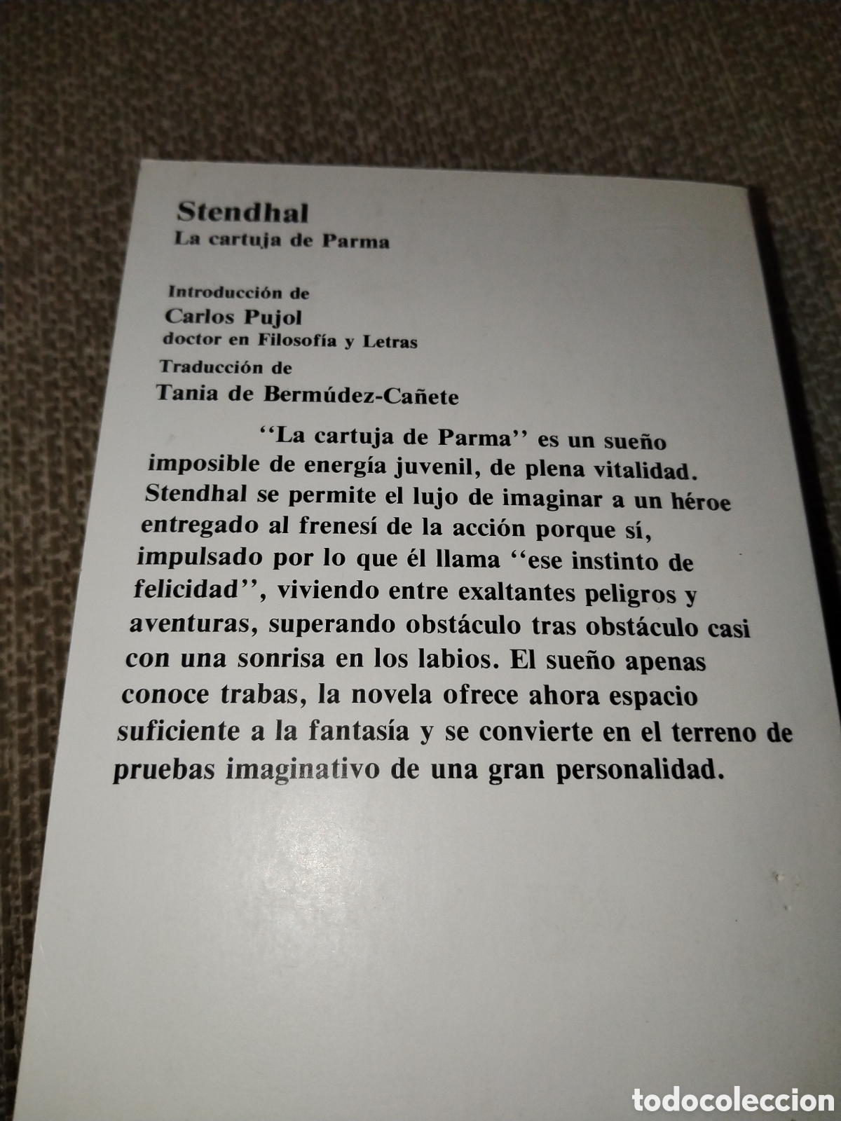 Libros de segunda mano: La cartuja de Parma. Stendhal. Planeta - Foto 2