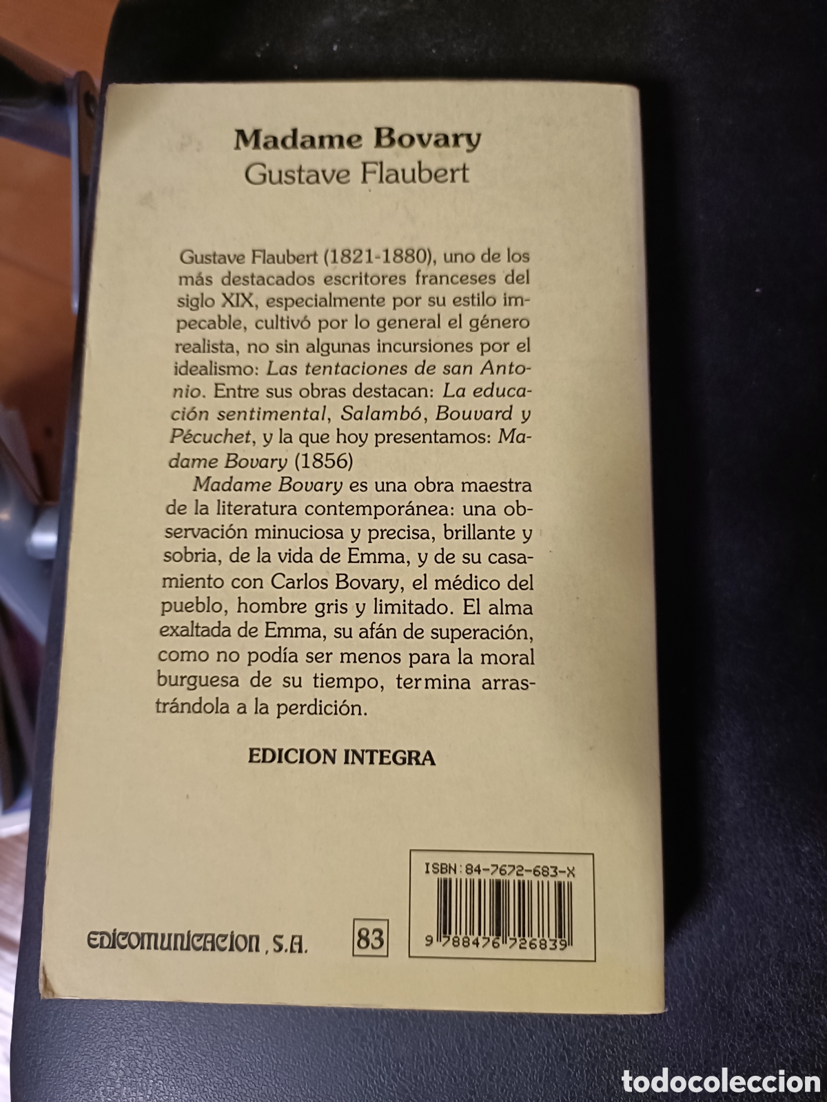 Libros de segunda mano: Libro Madame Bovary -Guatave Flaubert- (Z1) - Foto 2
