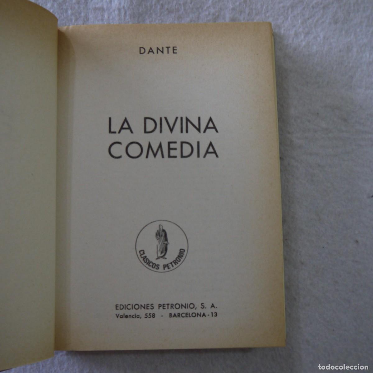 Libros de segunda mano: LA DIVINA COMEDIA - DANTE - EDICIONES PETRONIO - 1973 - Foto 4