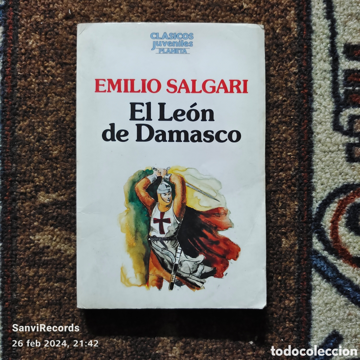 Libros de segunda mano: EL LE&Oacute;N DE DAMASCO (EMILIO SALGARI) (CLASICOS JUVENILES, PLANETA) - Foto 1