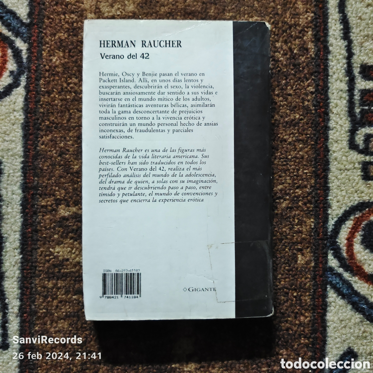 Libros de segunda mano: VERANO DEL 42 (HERMAN RAUCHER) (CARALT) - Foto 2