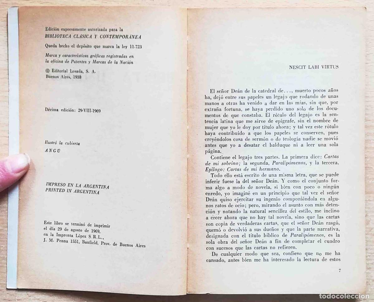 Libros de segunda mano: Pepita Jim&eacute;nez (Juan Valera) Losada 1969 - Foto 2