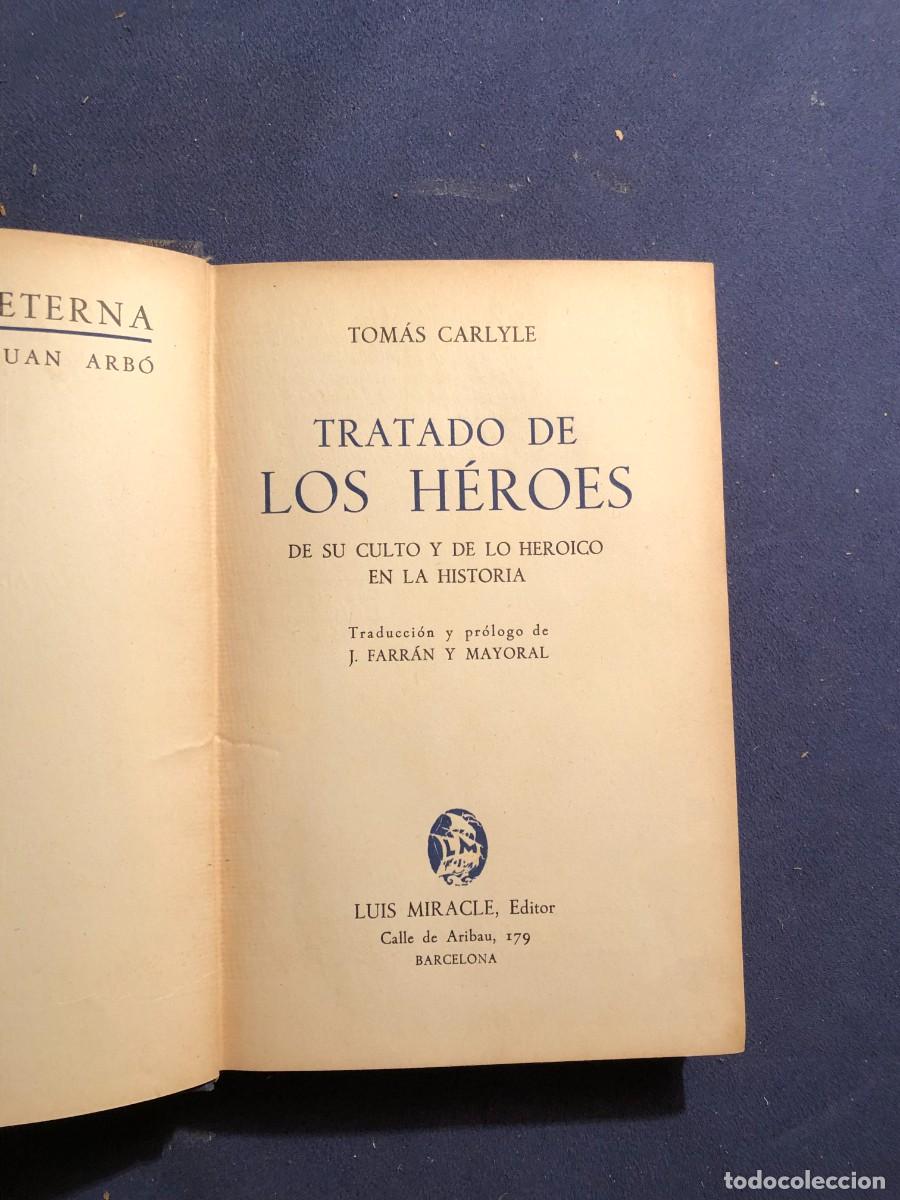 Libros de segunda mano: THOMAS CARLYLE: - TRATADO DE LOS HEROES - (1938) - Foto 2