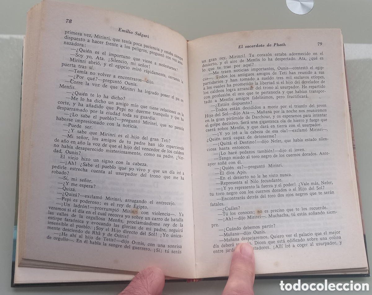 Libros de segunda mano: Salgari, GAHE n&deg; 27, El sacerdote de Phath - Foto 5
