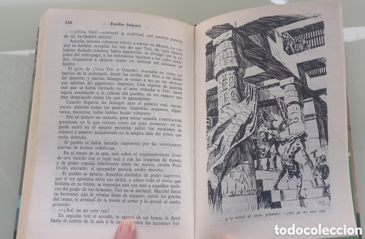 Libros de segunda mano: Salgari, GAHE n&deg; 27, El sacerdote de Phath - Foto 6