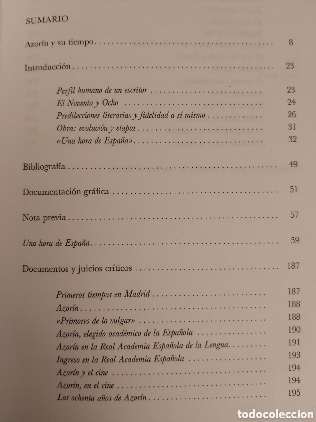 Libros de segunda mano: UNA HORA DE ESPA&Ntilde;A $ AZOR&Iacute;N $ CASTALIA DID&Aacute;CTICA $ 1993 - Foto 5