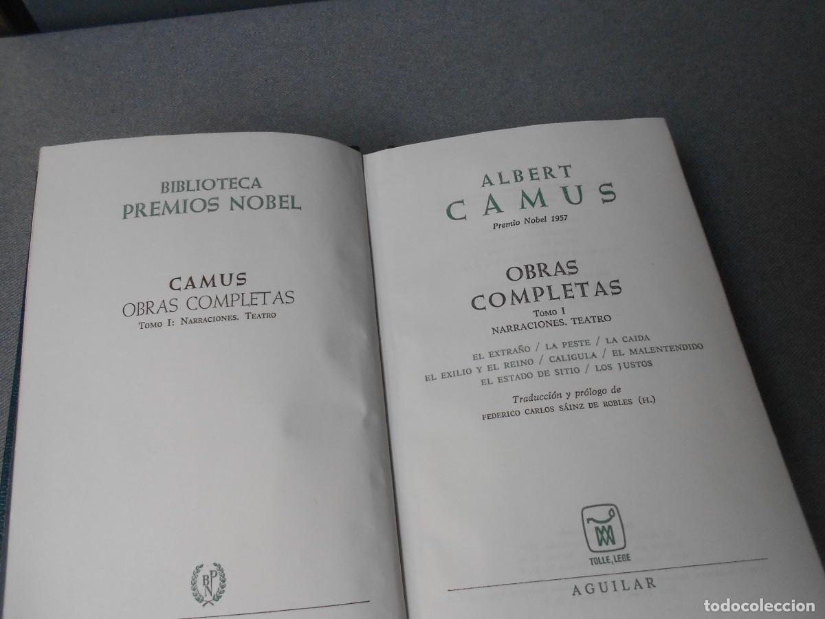 Libros de segunda mano: ALBERT CAM&Uacute;S. OBRAS COMPLETAS. TOMO I - Foto 2