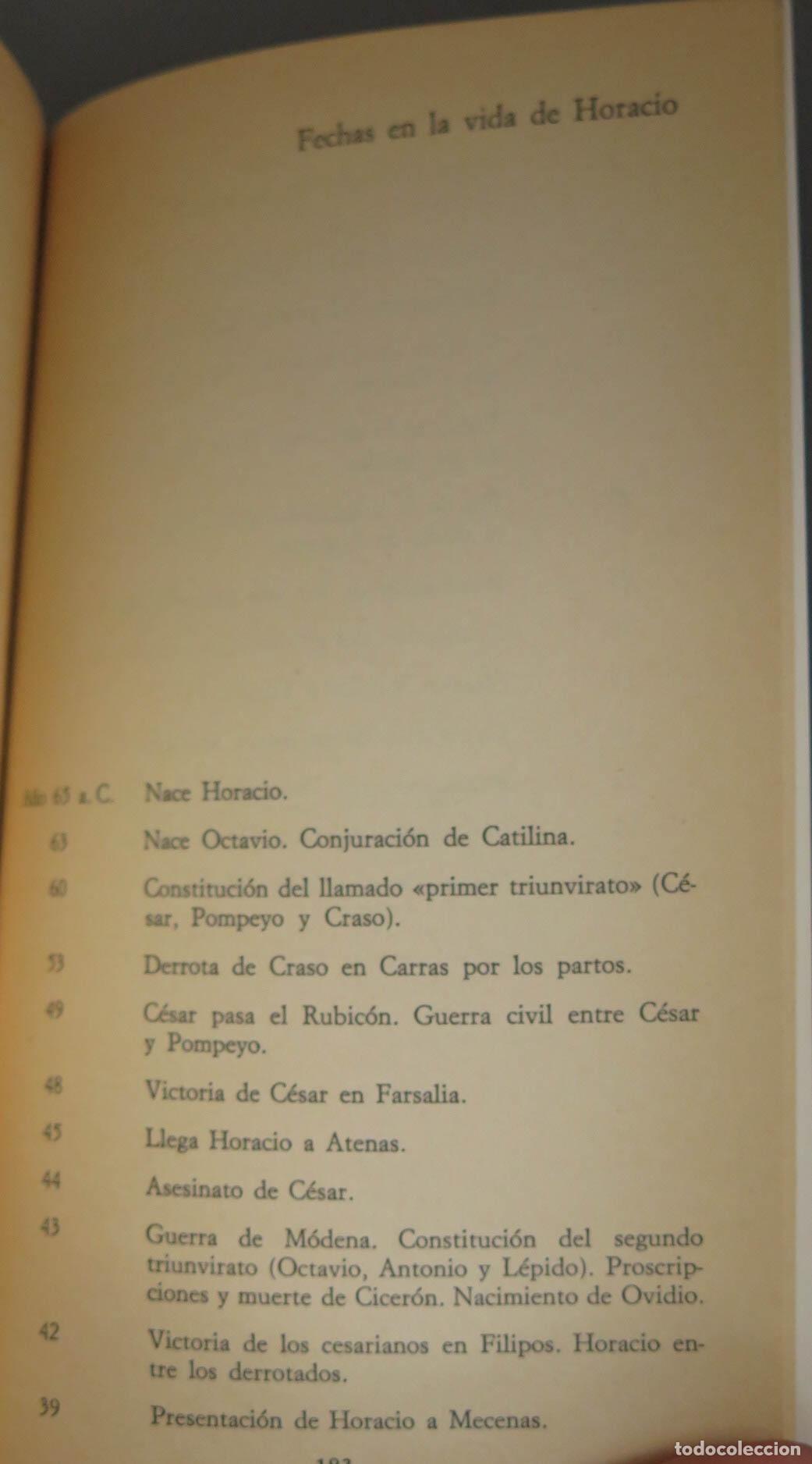 Libros de segunda mano: Epodos Y Odas. Horacio - Foto 2