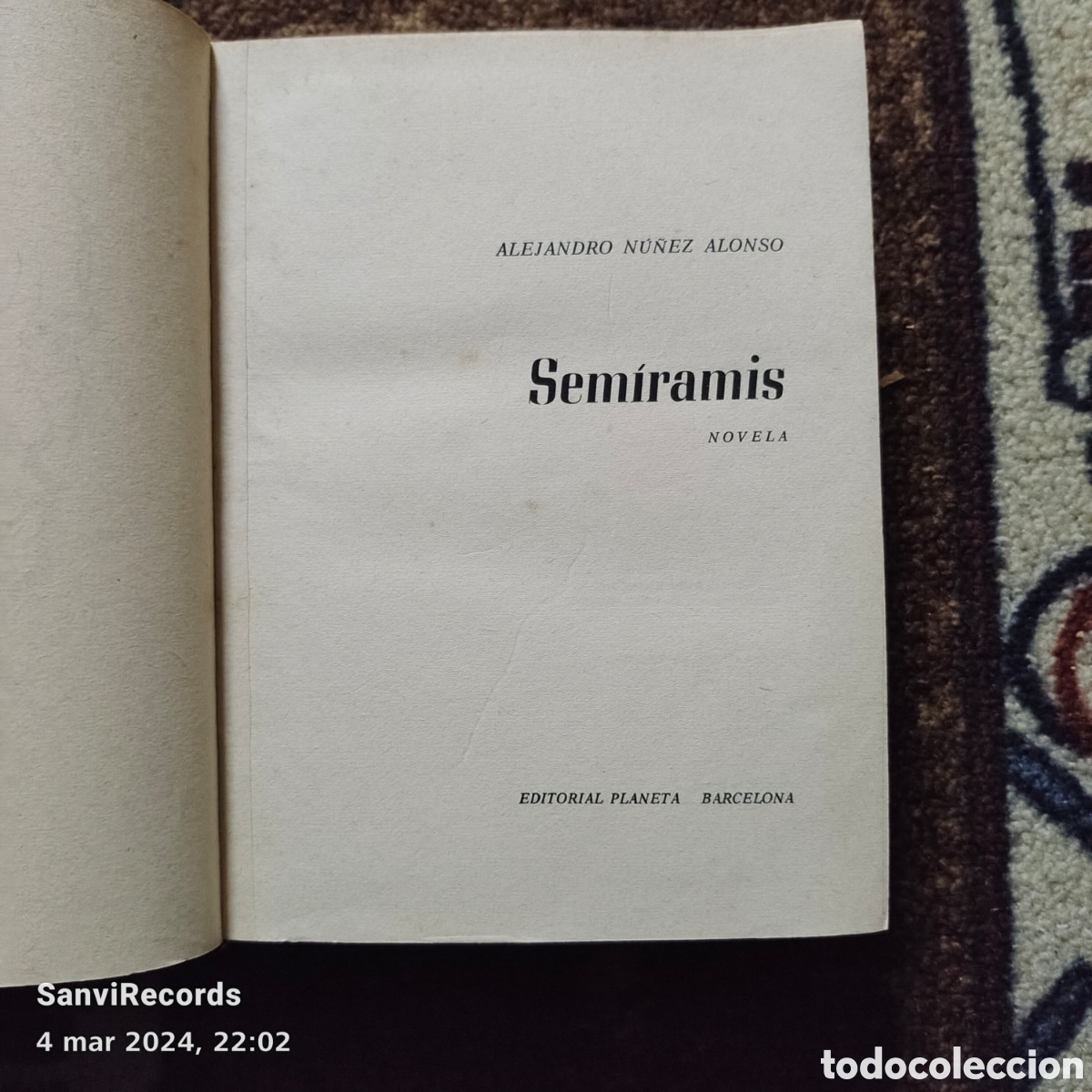 Libros de segunda mano: SEM&Iacute;RAMIS (ALEJANDRO NU&Ntilde;EZ ALONSO) (PLANETA) - Foto 2