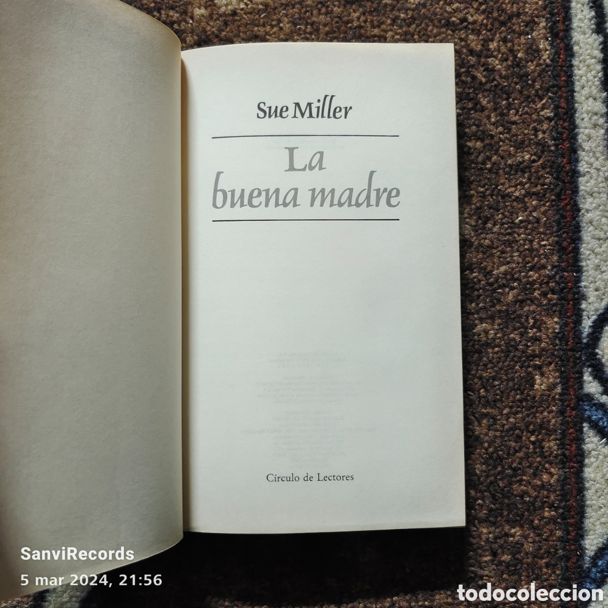 Libros de segunda mano: LA BUENA MADRE (SUE MILLER) (C&Iacute;RCULO DE LECTORES) - Foto 2