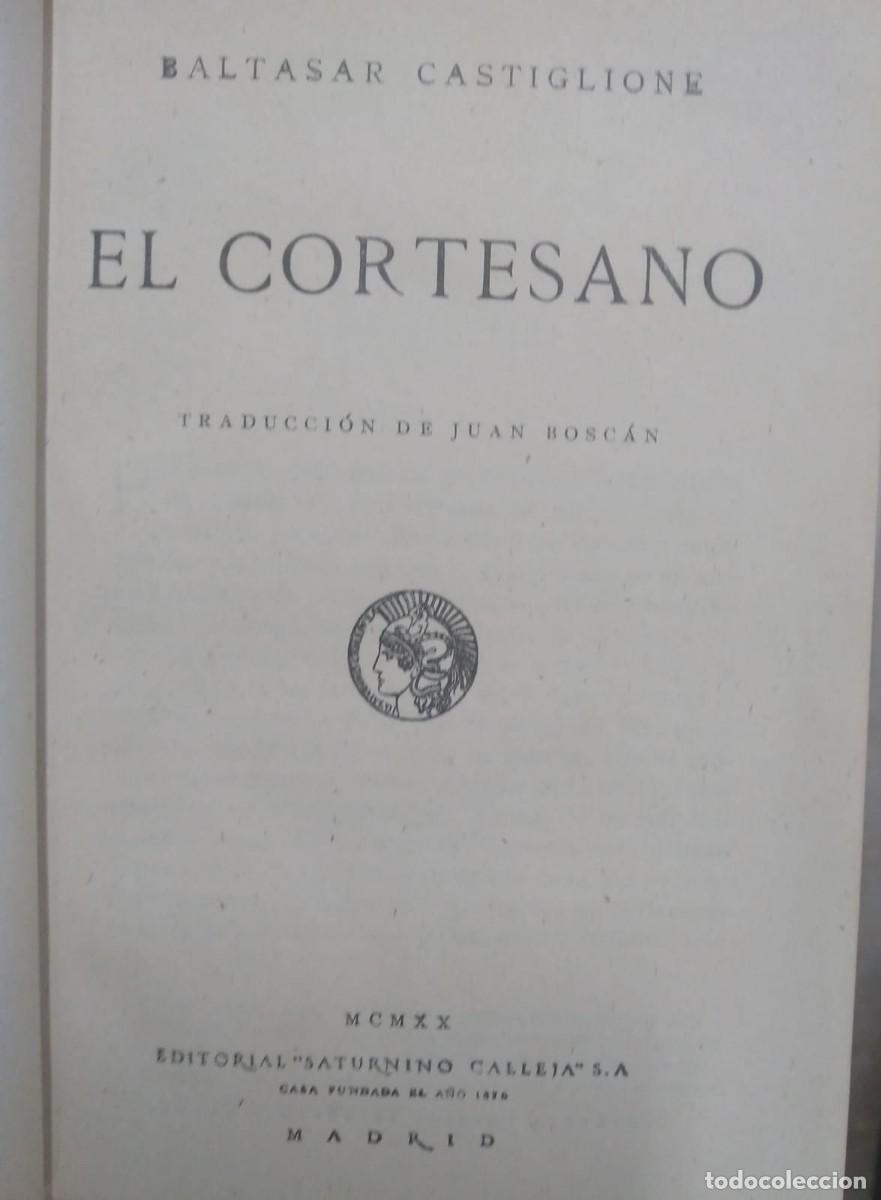 Libros de segunda mano: EL CORTESANO - Foto 1