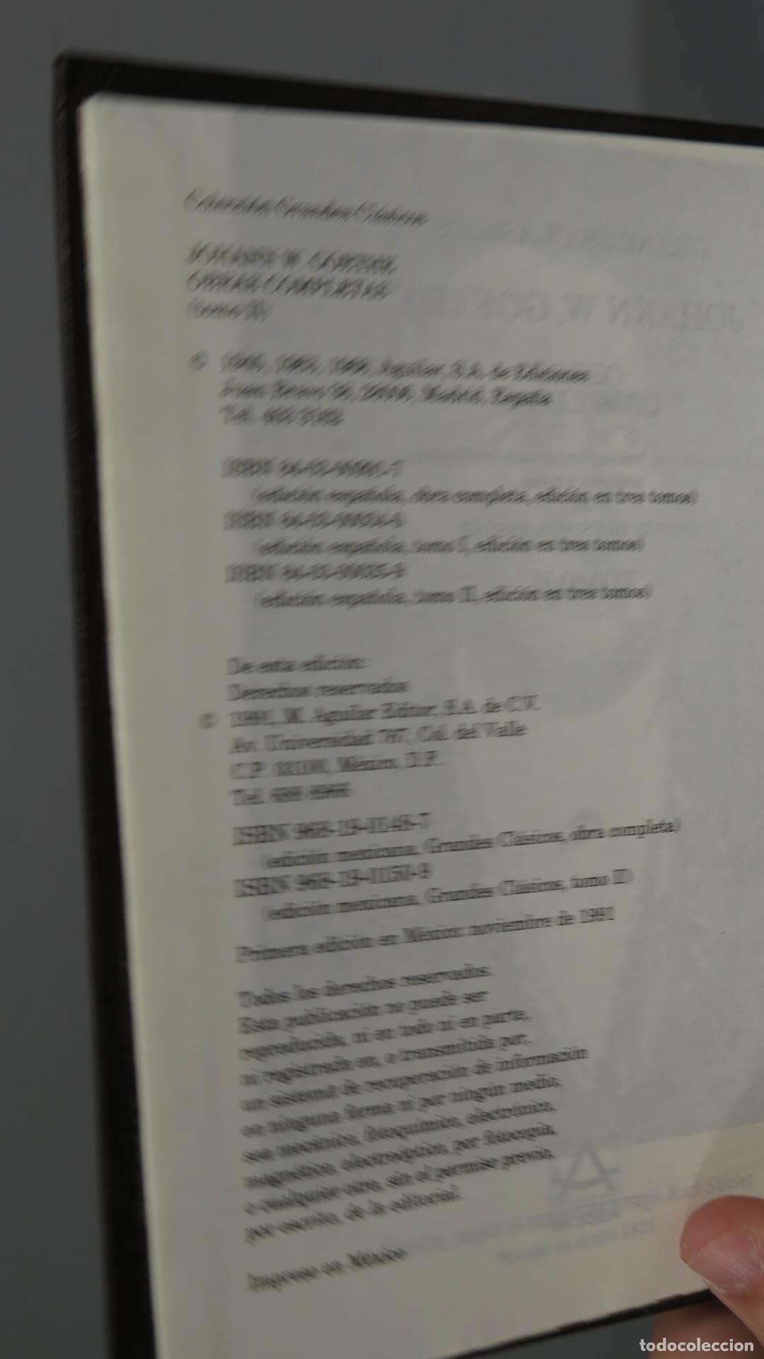 Libros de segunda mano: OBRAS COMPLETAS 4 VOL. GOETHE. AGUILAR. 1991 - Foto 4