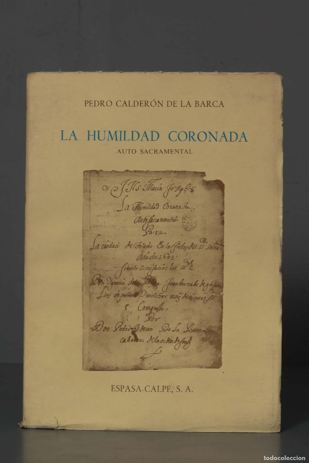Libros de segunda mano: La humildad coronada. Pedro Calder&oacute;n de la Barca. 1981 - Foto 1