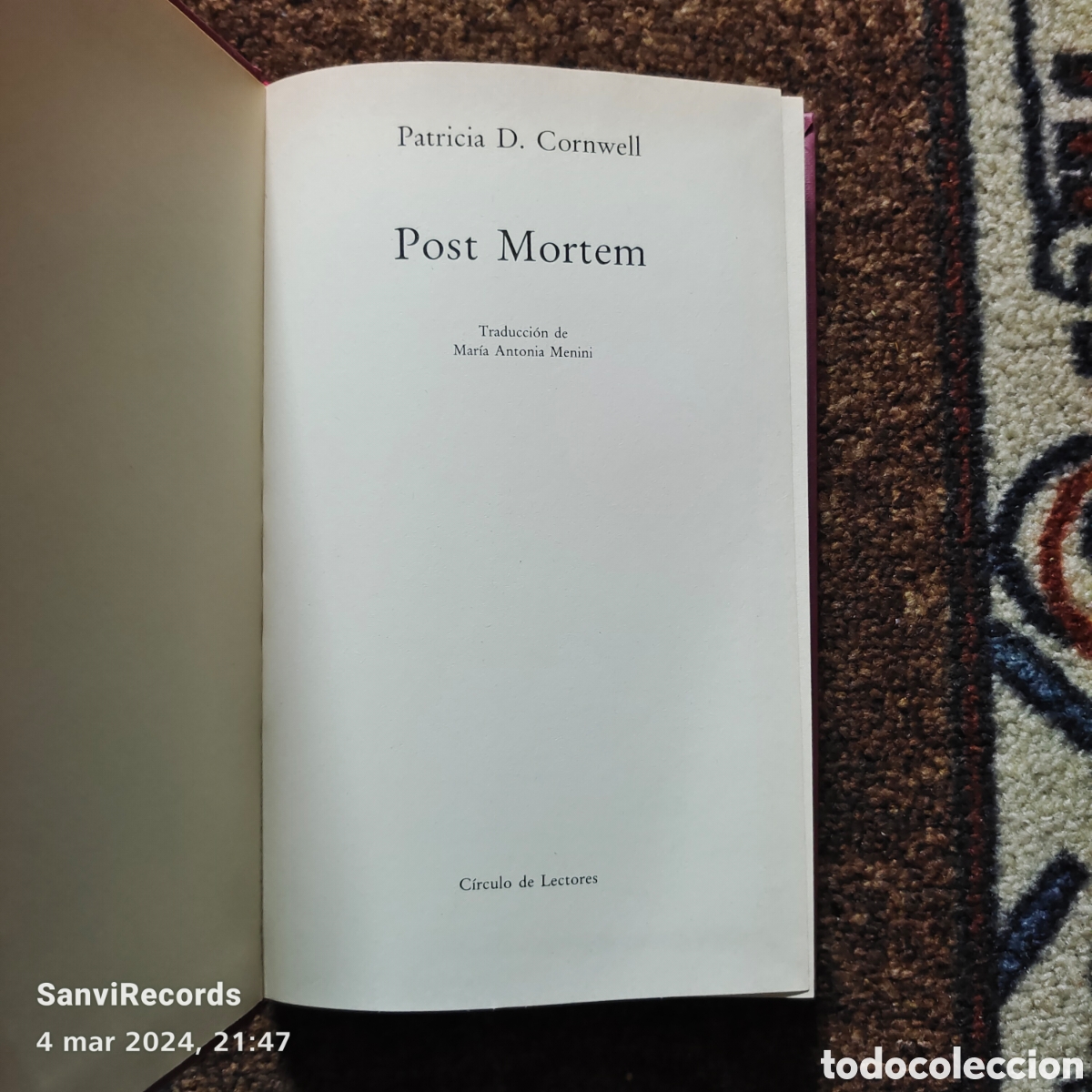 Libros de segunda mano: POST MORTEN (PATRICIA D. CORNWELL) (C&Iacute;RCULO DE LECTORES) - Foto 2