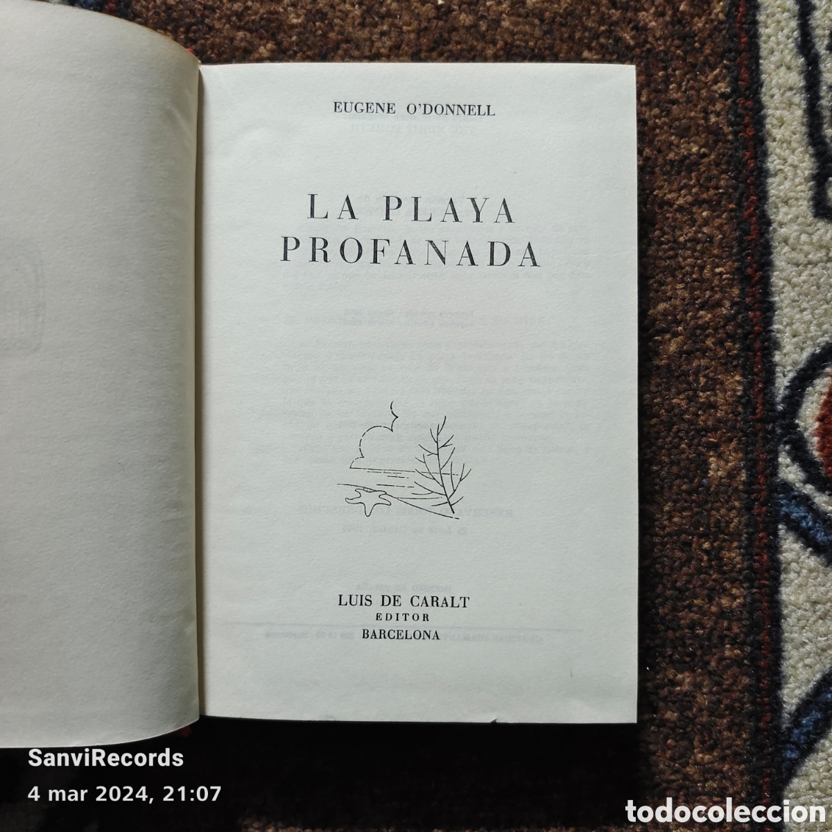 Libros de segunda mano: LA PLAYA PROFANADA (EUGENE ODONNELL) (LUIS DE CARALT) - Foto 2