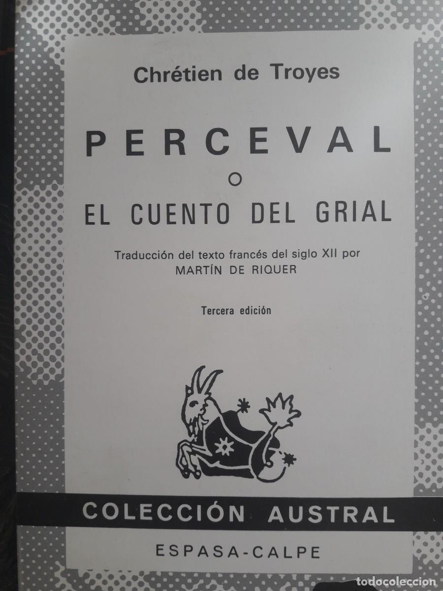 Libros de segunda mano: Perceval o el cuento del Grial Chr&eacute;tien de Troyes - Foto 1