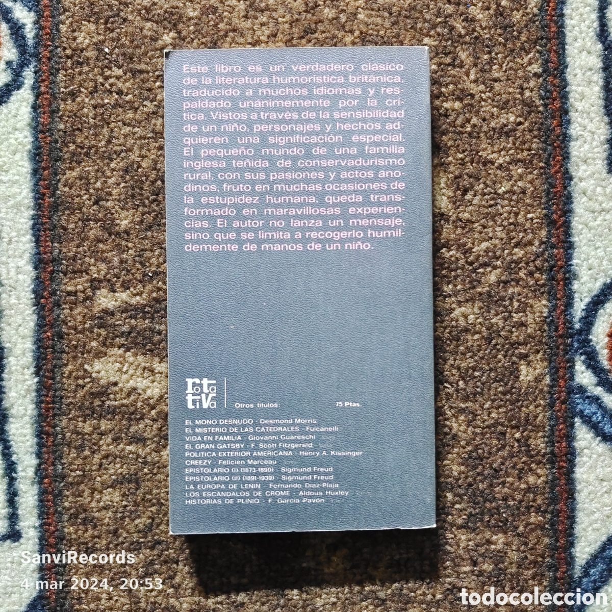 Libros de segunda mano: A LAS SIETE DE LA MA&Ntilde;ANA (ERIC MALPASS) (ROTATIVA, ED. PLANETA) - Foto 2
