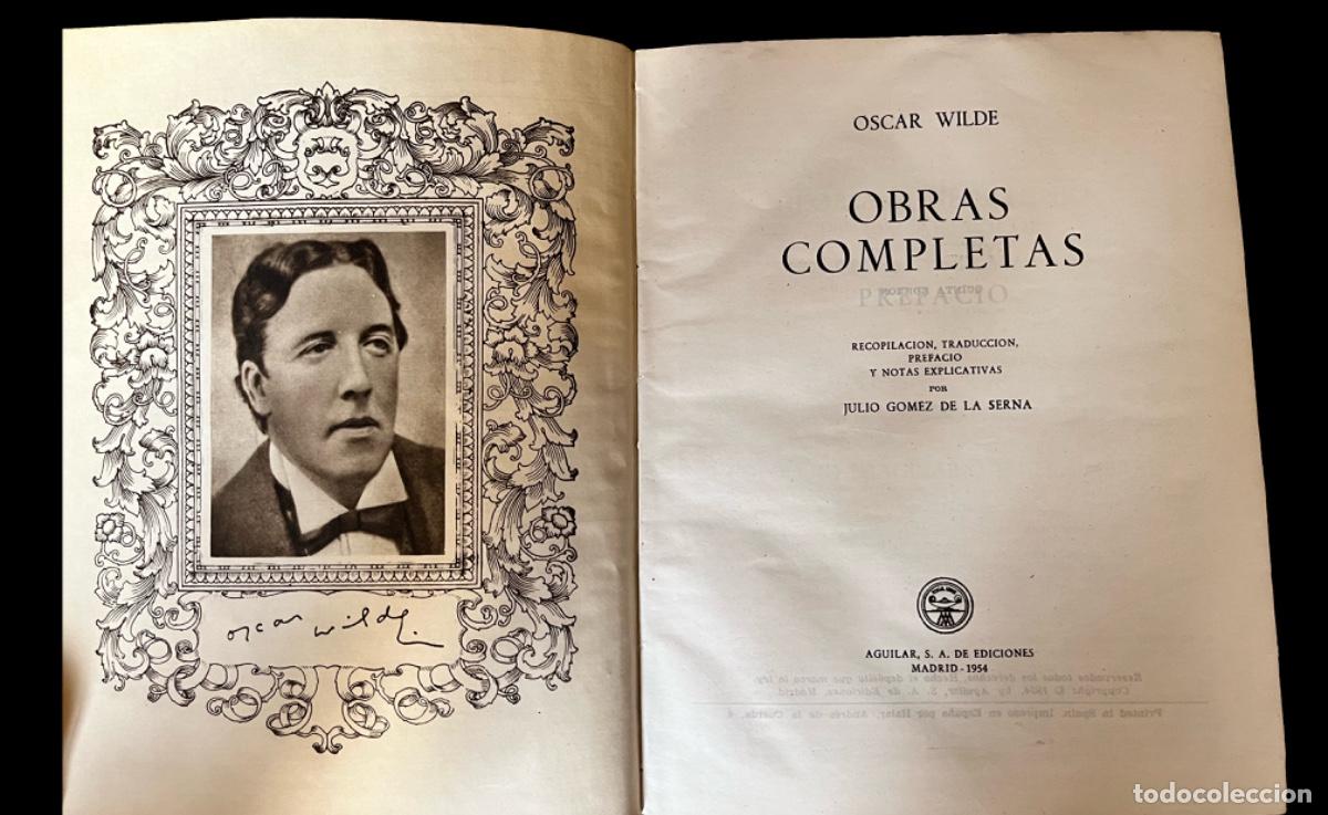 Libros de segunda mano: Obras completas de Oscar Wilde, Aguilar 1954 - Foto 2